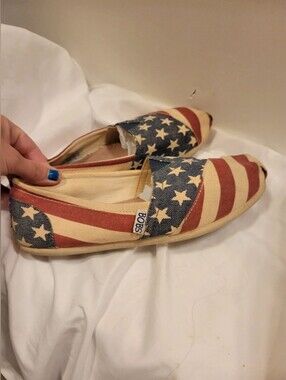 Bobs by Skechers Americana Flag Slip-On Shoes